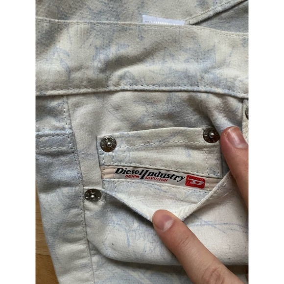 Vintage Rare Diesel Industry Denim Division Patterned Boot Cut Jeans - Picture 4 of 11